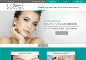 Covet Beauty Studio Website