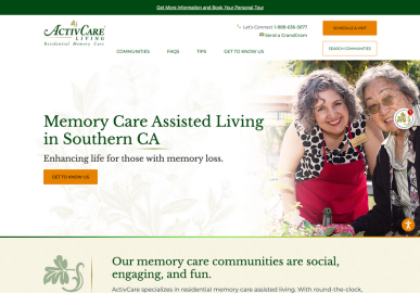 ActivCare home page