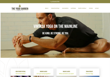 The Yoga Garden home page