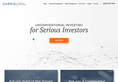 Carmel Capital Partners website homepage