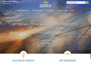 Solar Blvd website homepage