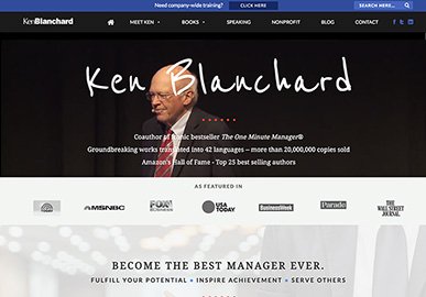 Ken Blanchard website homepage