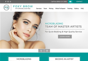 Foxy Brow Microblading Website