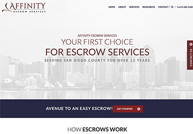 Affinity Escrow Website