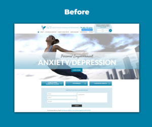 ACT Therapy Website Before Redesign