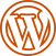 WordPress orange icon