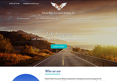 Falcon West Insurance Website