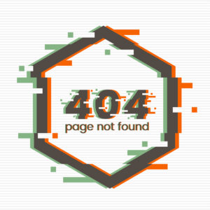 404 Page Not Found Symbol