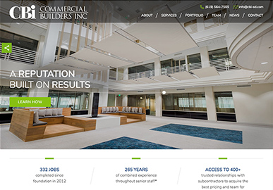 Commercial Builders Inc. Website