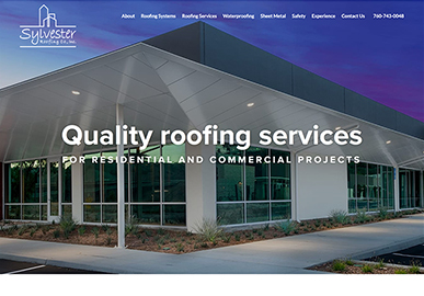 Sylvester Roofing Website