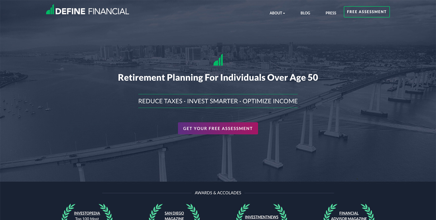 Define Financial Website