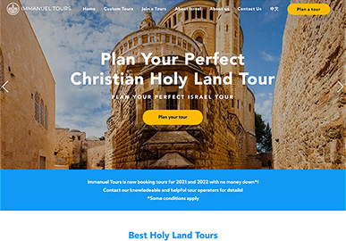 Immanuel Tours Website