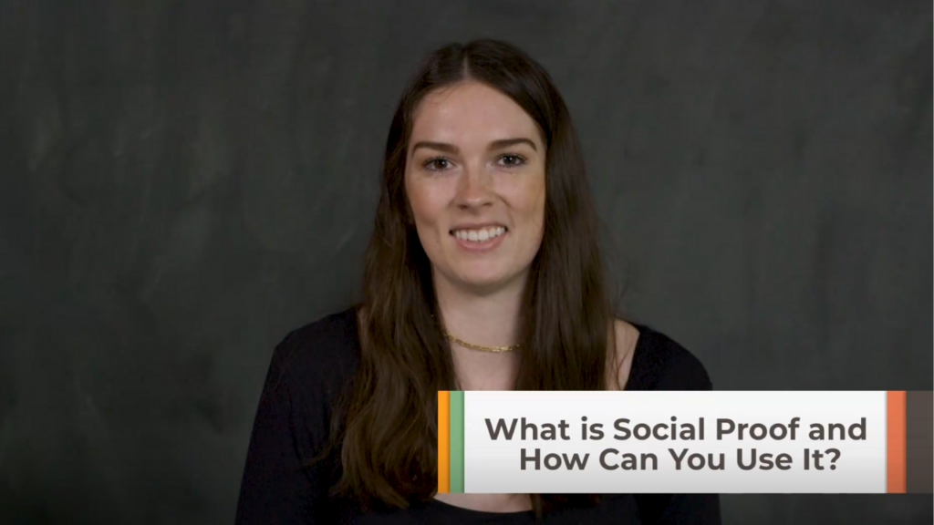 Elise discusses social proof on websites