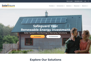 Solar Insure home page