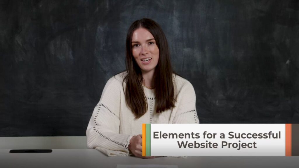 Elise discusses elements of a successful web project