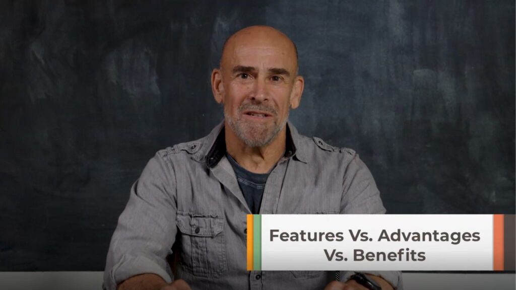 Brian discusses features vs. advantages vs. benefits