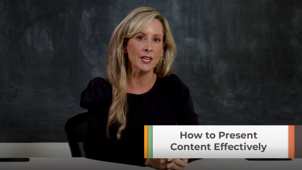 Maria discusses presenting website content effectively