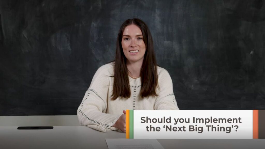 Elise discusses implementing the next big trend