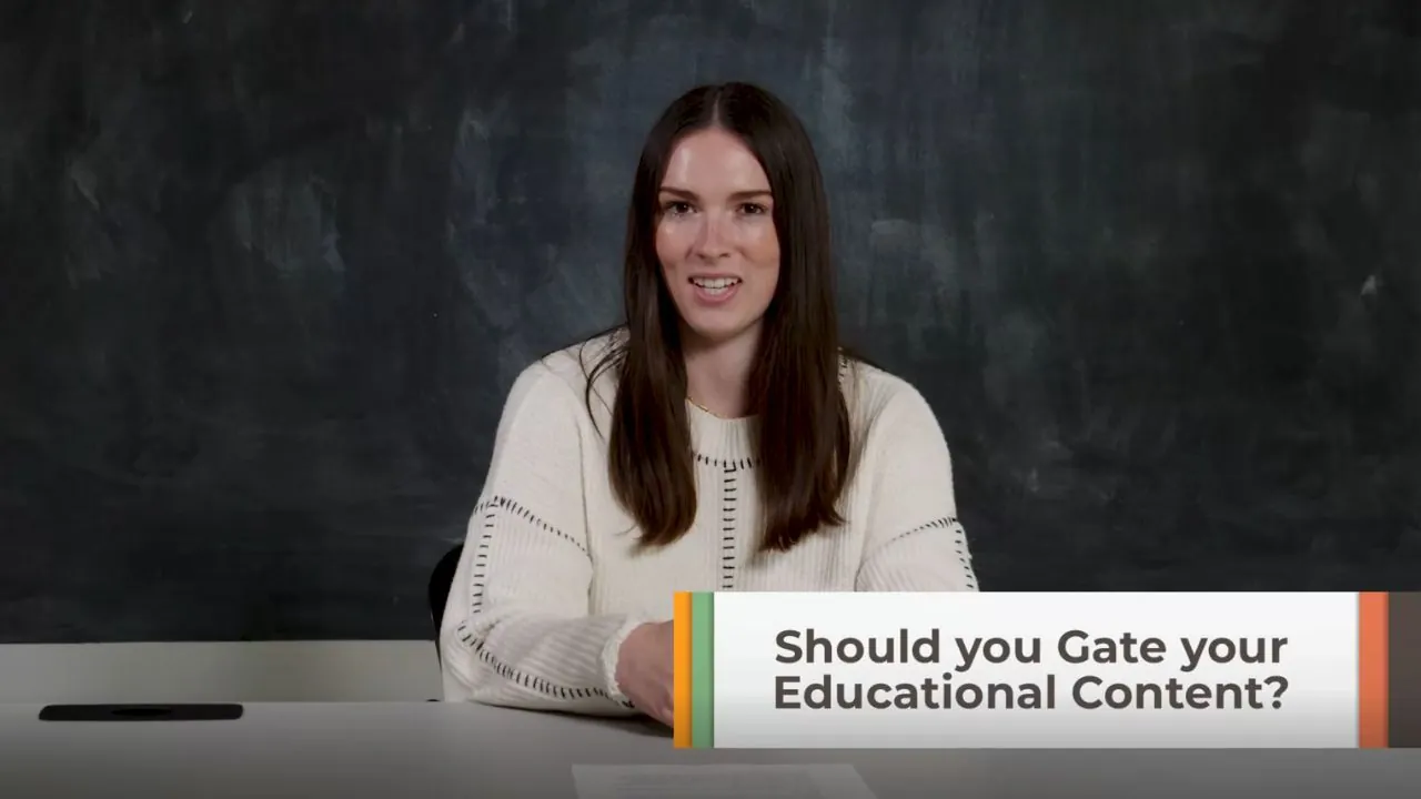 Should You Gate Your Educational Content?