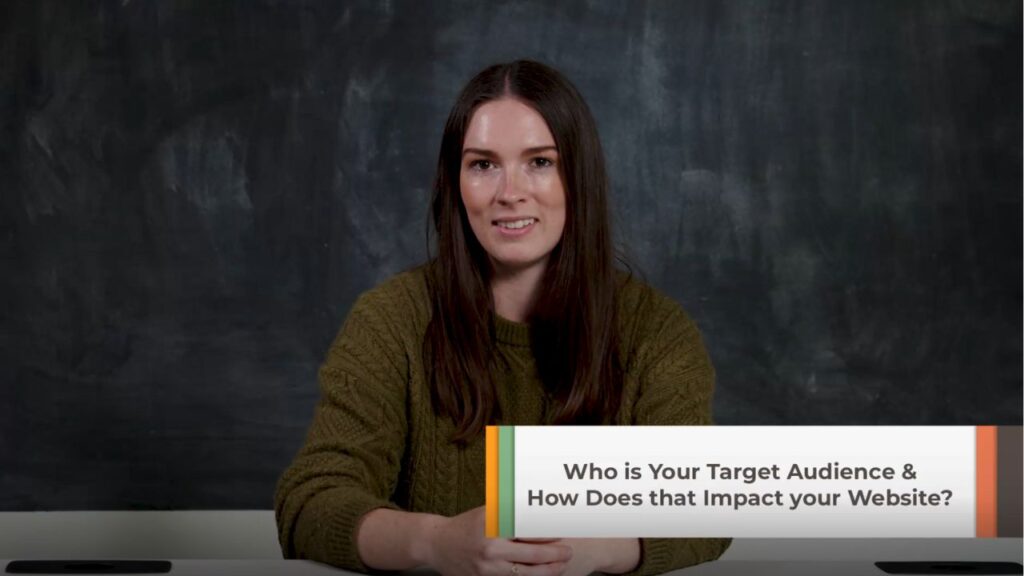 Elise discusses target audience impact on website