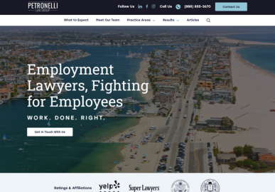 Petronelli Labor Law home page