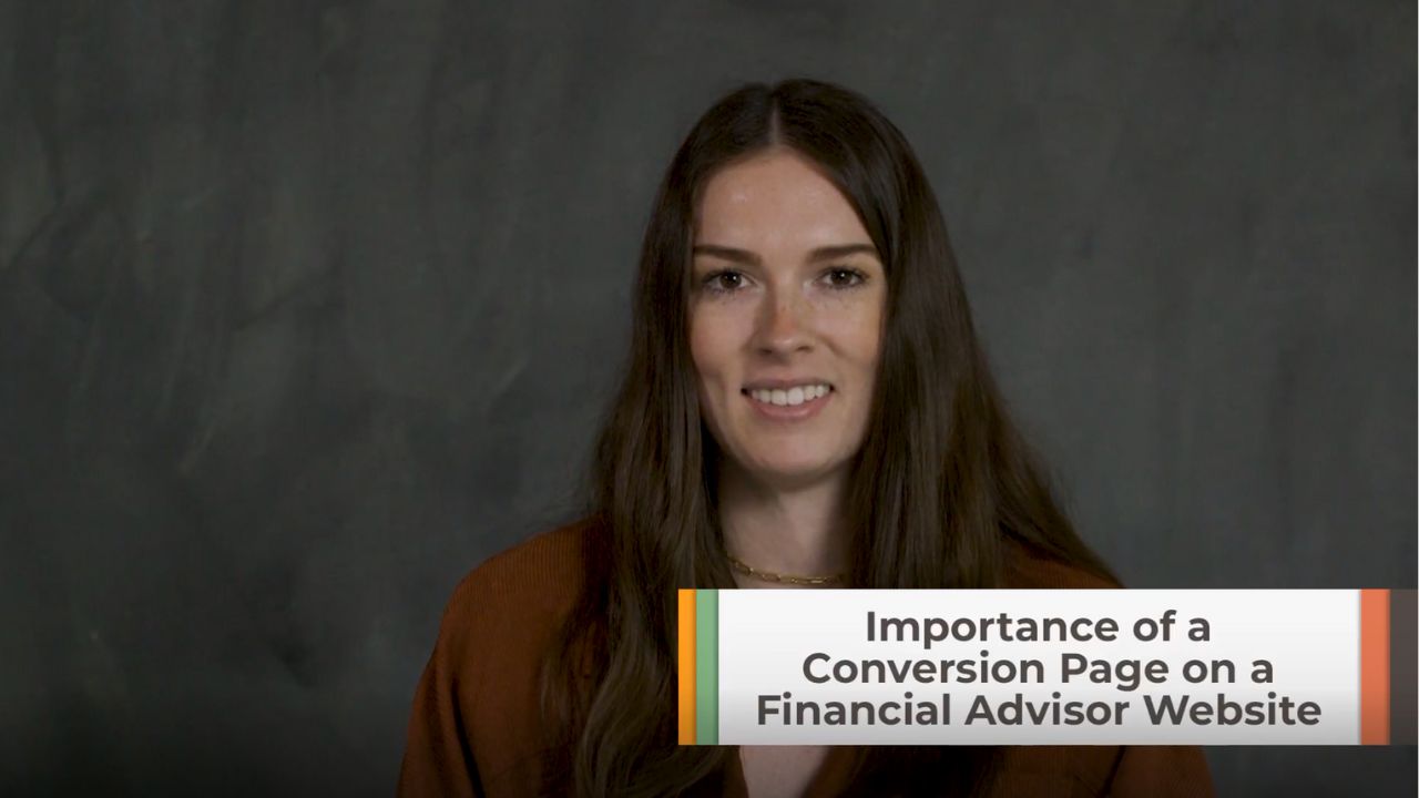 Importance of a Conversion Page on a Financial Advisor’s Website
