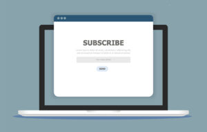 Email Newsletter Subscribe Illustration