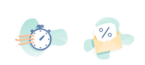 Illustration of Clock and Email Message