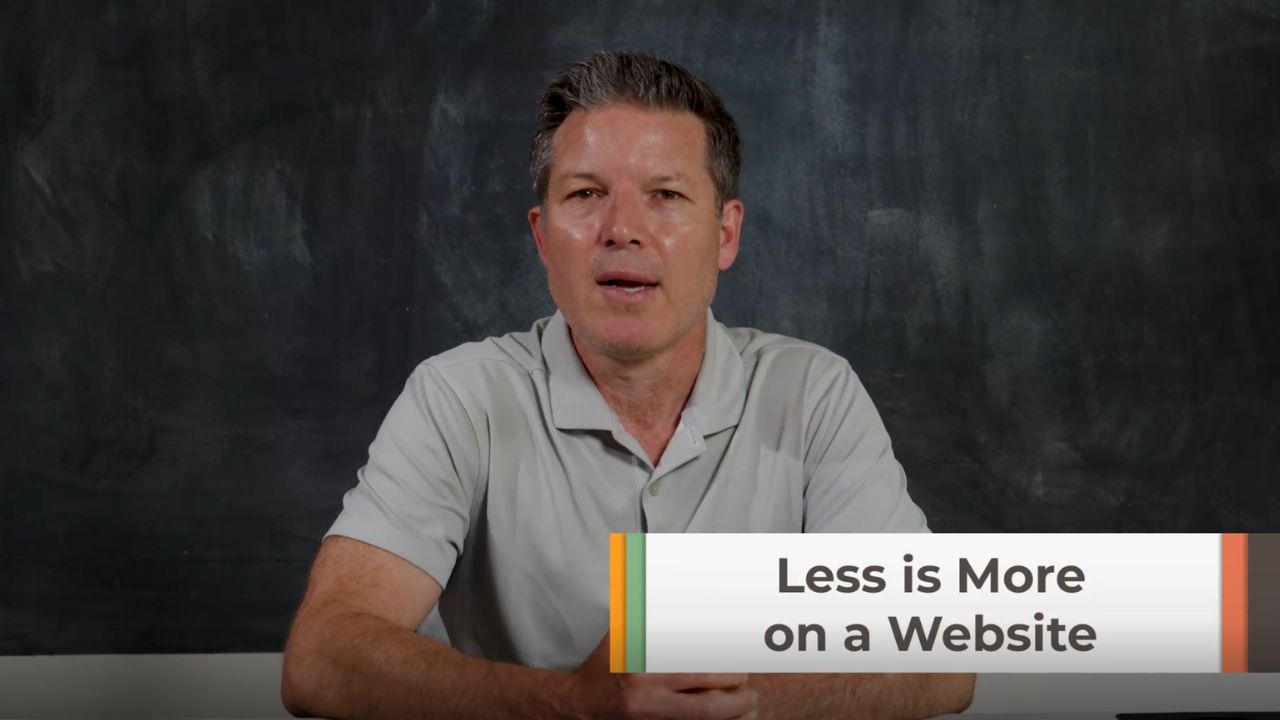 Less is More on Your Website