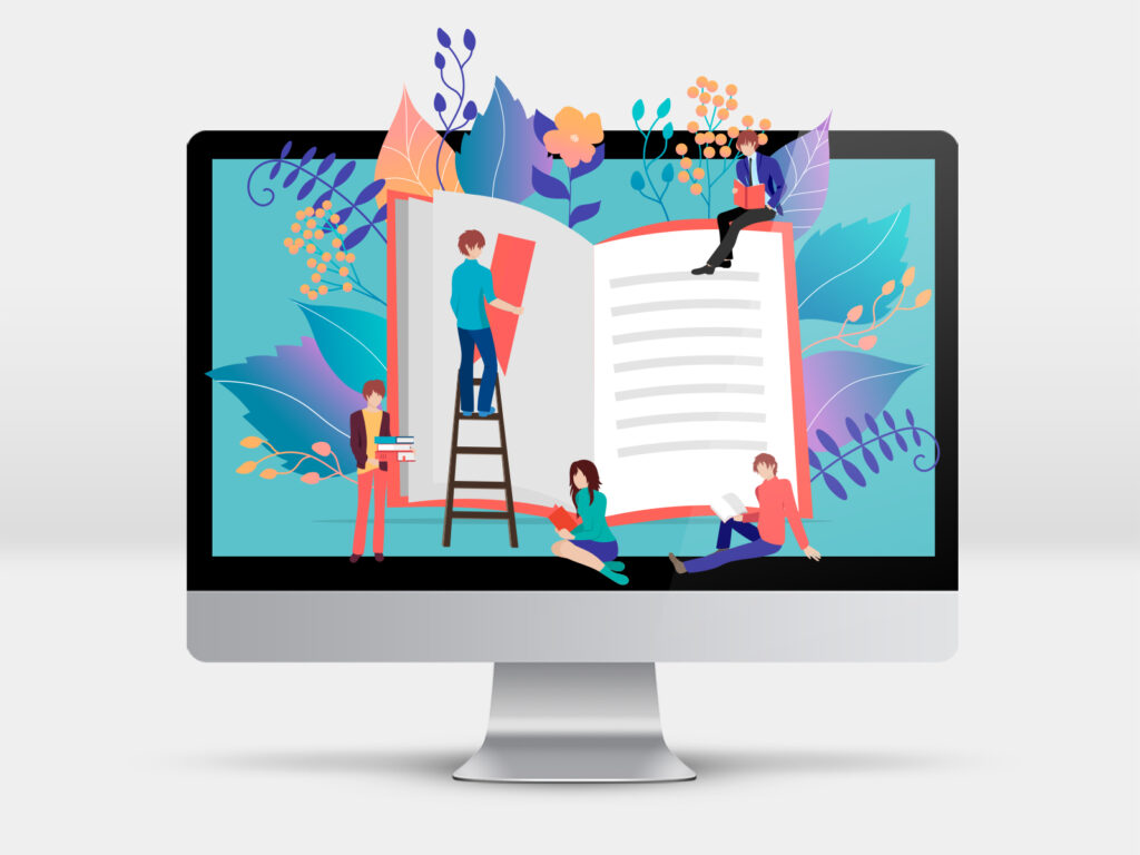 Visual storytelling in web design using images, typography, and layout to create emotional connection