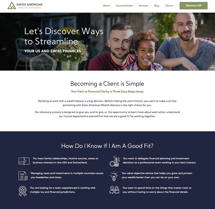 Swiss American Wealth CTA Page