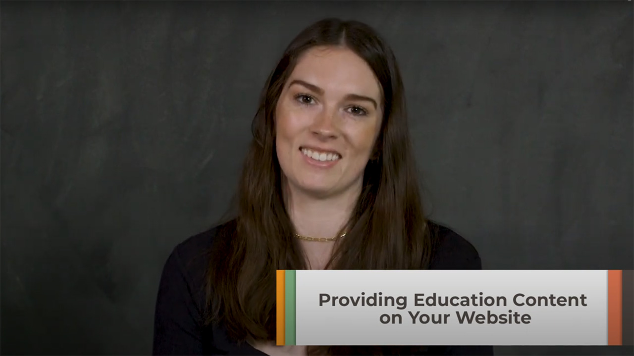 Educational Content on Your Website