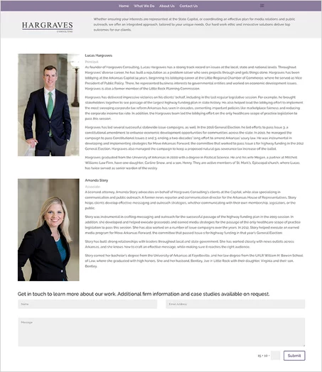 Generic About Page<br /> (not a TinyFrog project)