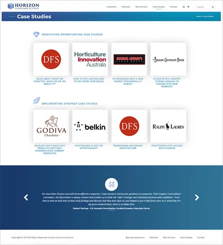 Custom Case Study Page <br />Example